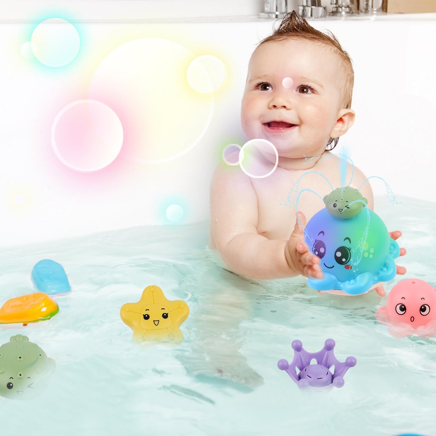 Jouets de Bain Bébé Bleu