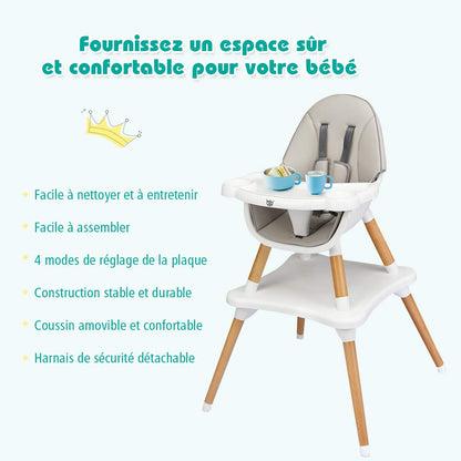 Chaise Haute Bébé Convertible