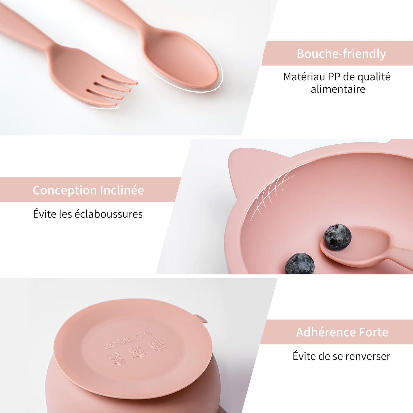 Set de Repas Bébé en Silicone