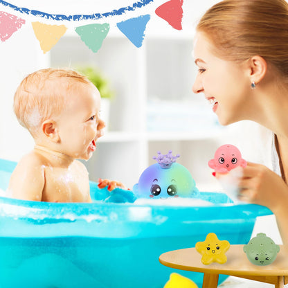 Jouets de bain pour bébé bleu