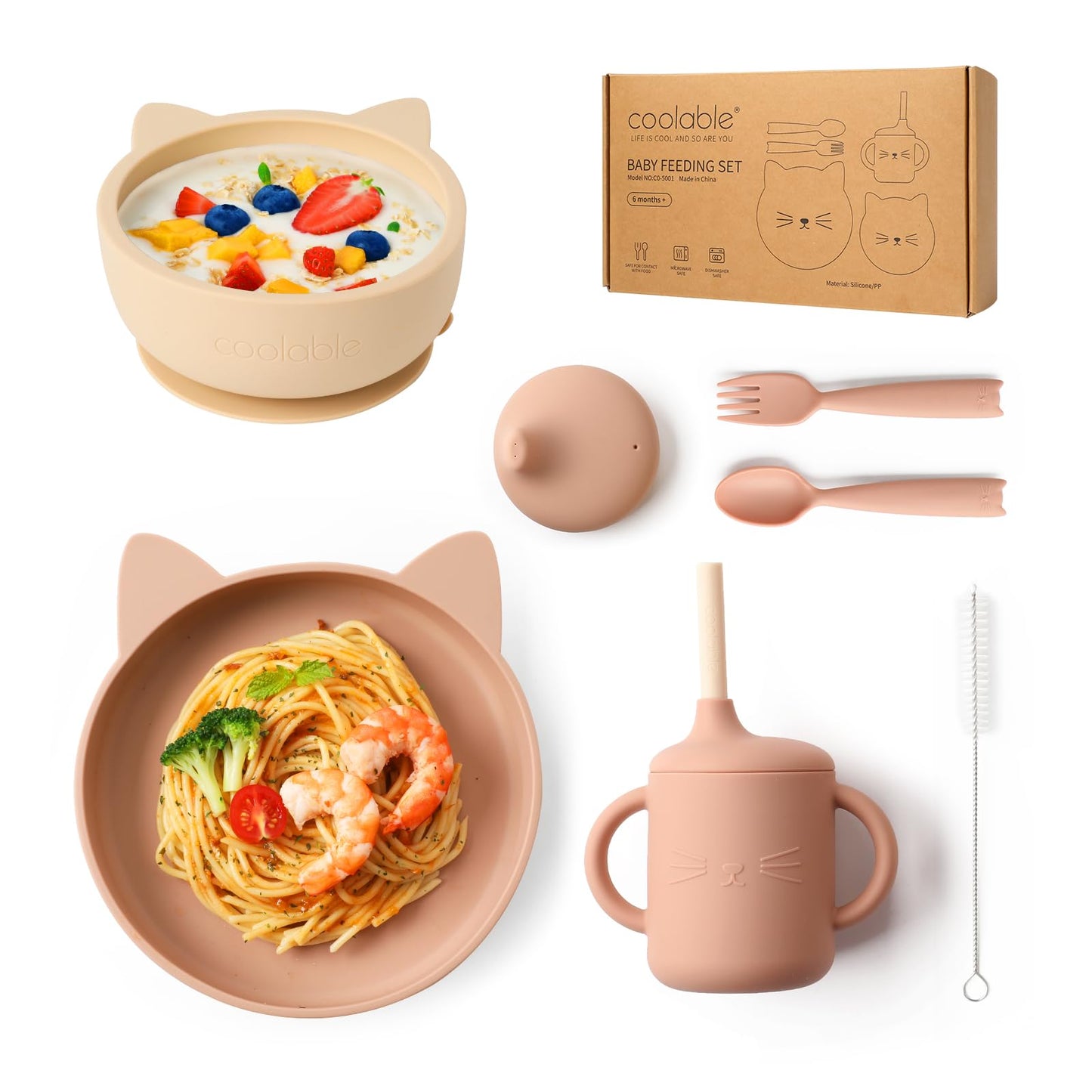 Set de Repas Bébé en Silicone