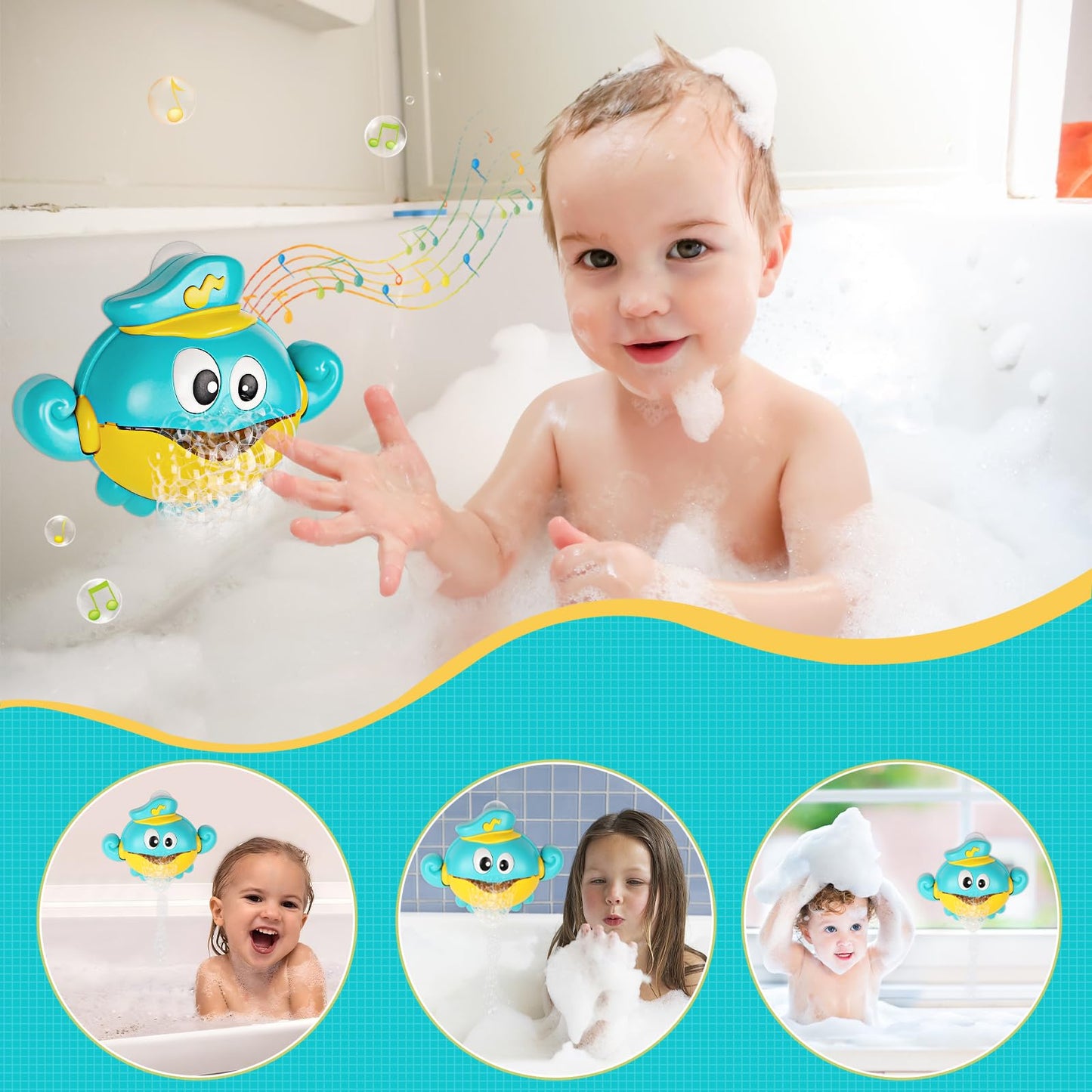 Jouets de Bain Machine à Bulles