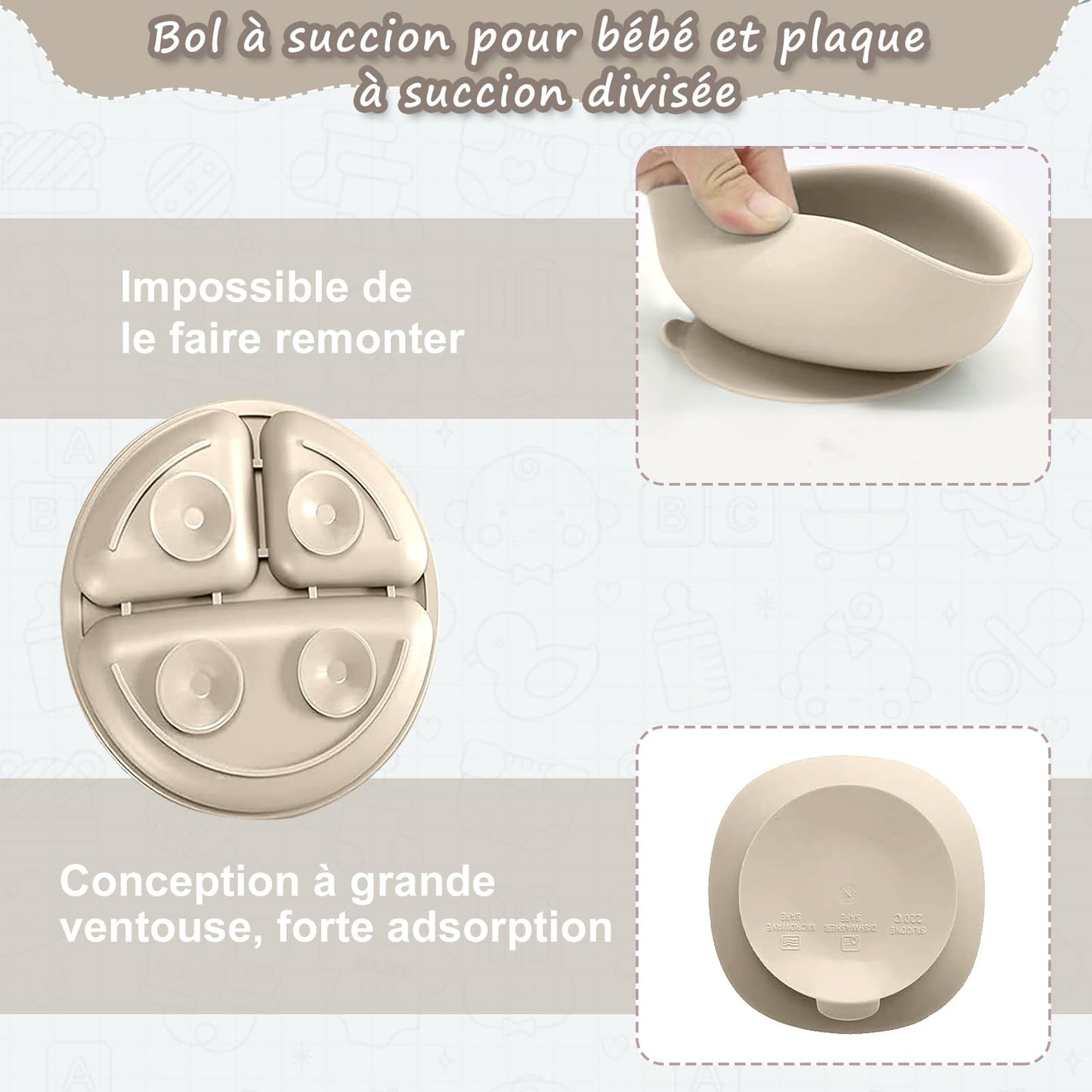 Lot de 12 Set Repas Bébé